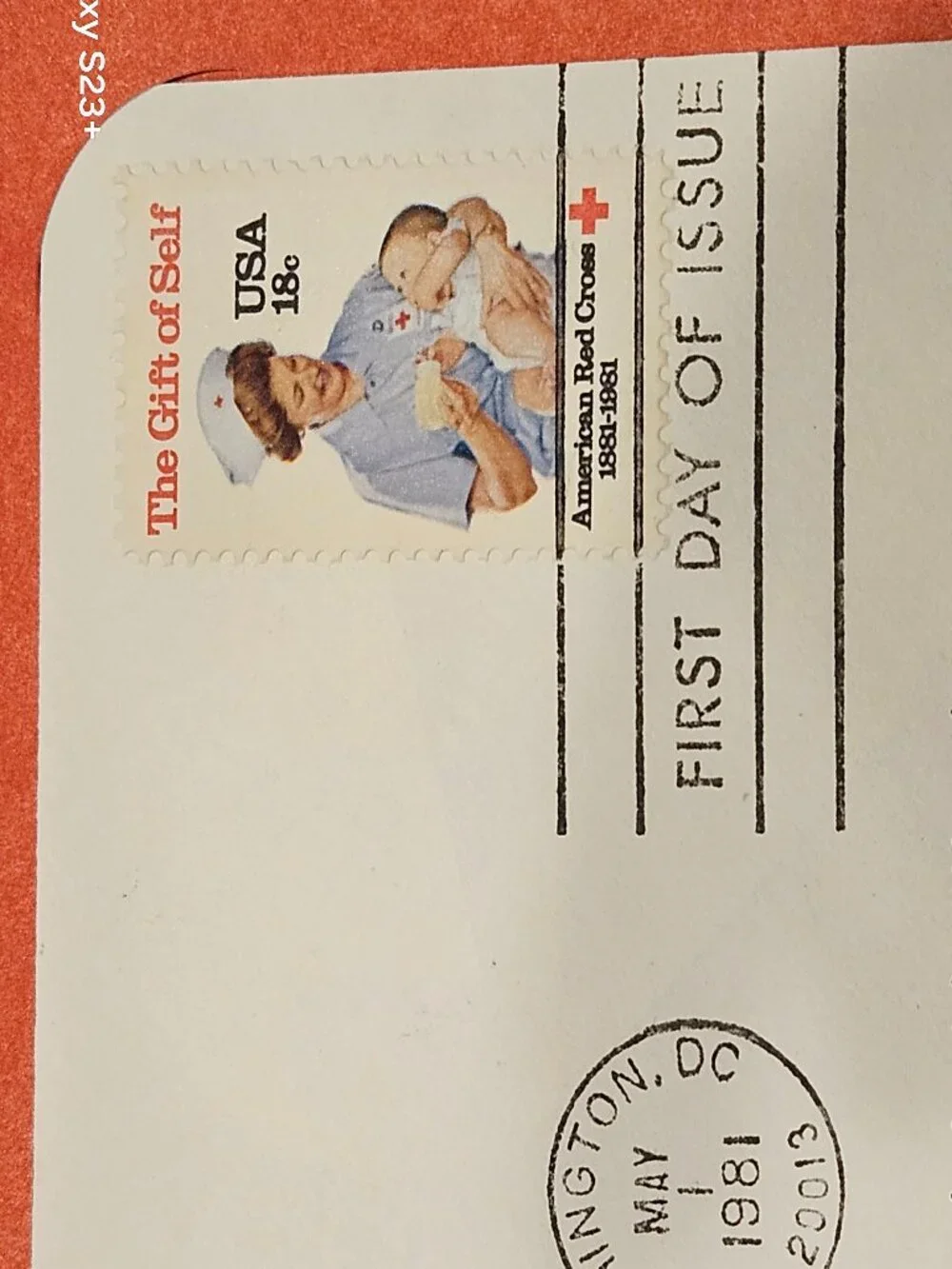 RARE COLLECTIBLE USPS 1ST DAY ISSUE COVER AMERICAN RED CROSS 100th STAMP FDC